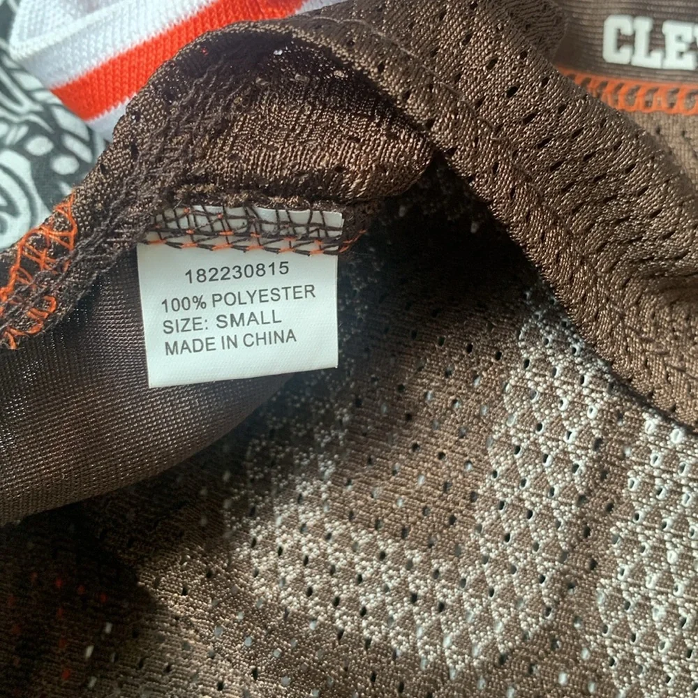 NFL Browns Pet Jersey in Brown and White